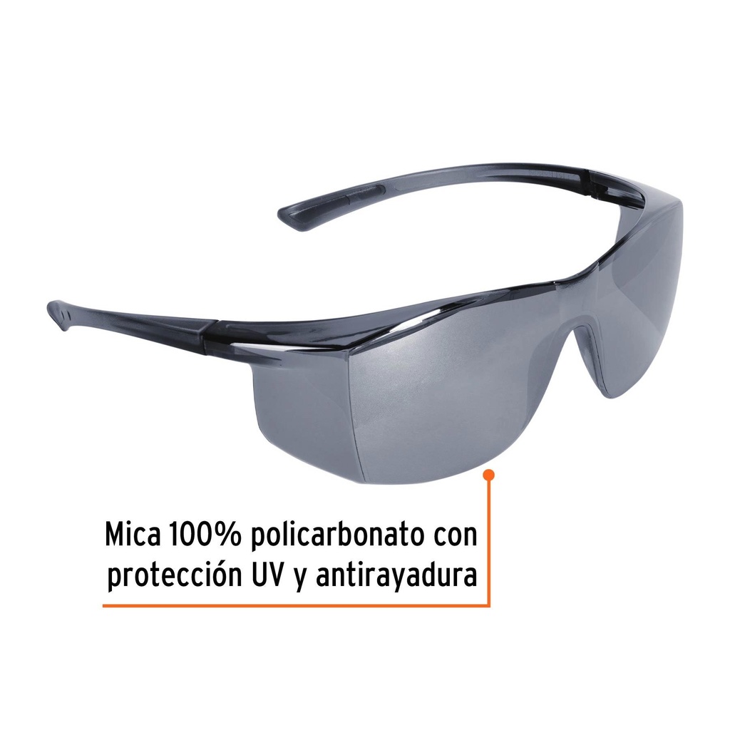 Lentes de seguridad espejo plata, Truper Ultralite