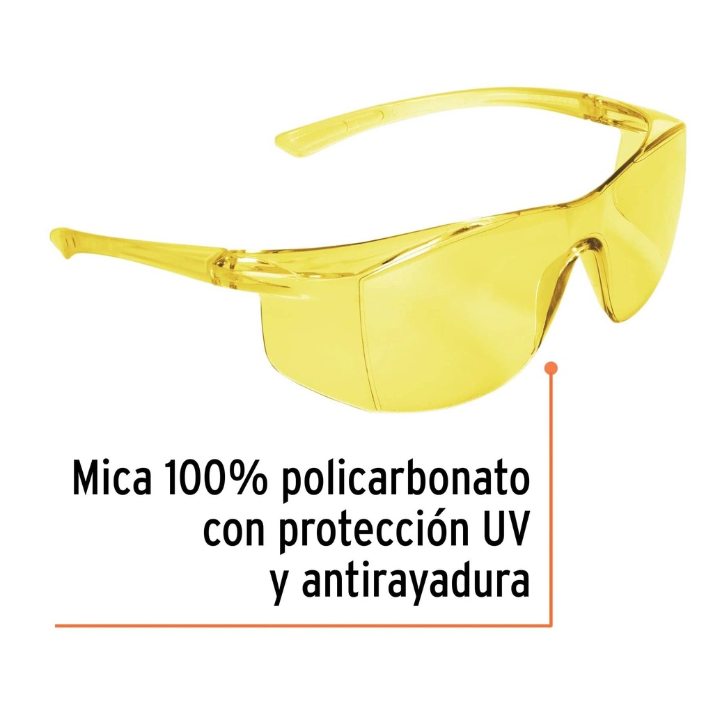 Lentes de seguridad ámbar, Truper Ultralite