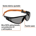 Lentes de seguridad, gris con banda elástica, Active, Truper