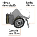 Kit respirador profesional con cartuchos multigas, Truper