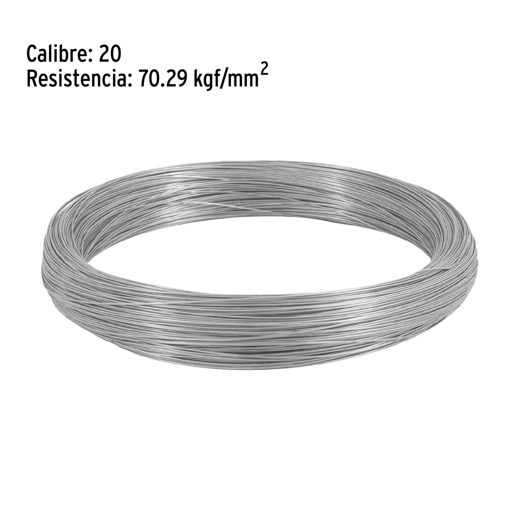 Kilo de alambre galvanizado, calibre 20, Fiero