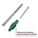 Kit de 20 taquetes 1/2' con pijas #14 y 1 broca 1/2', Fiero