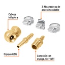 Juego de 6 piezas para reparar mangueras de 3/8', Truper