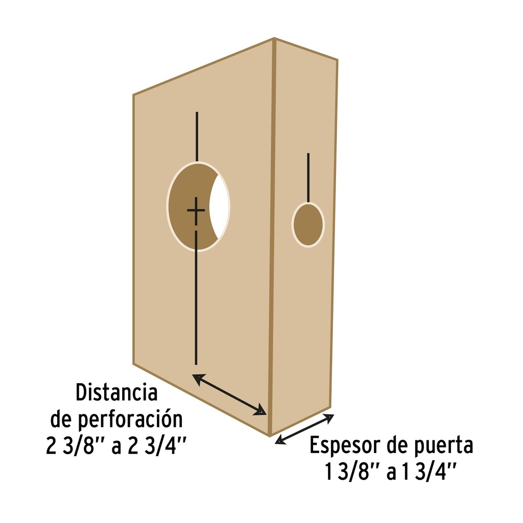 Juego de 4 piezas para instalar cerraduras, Pretul