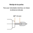 Juego de 5 piedras montadas zanco 1/4', alto rendimiento