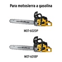 Carburador para motosierras a gasolina MOT-6020P y MOT-6018P