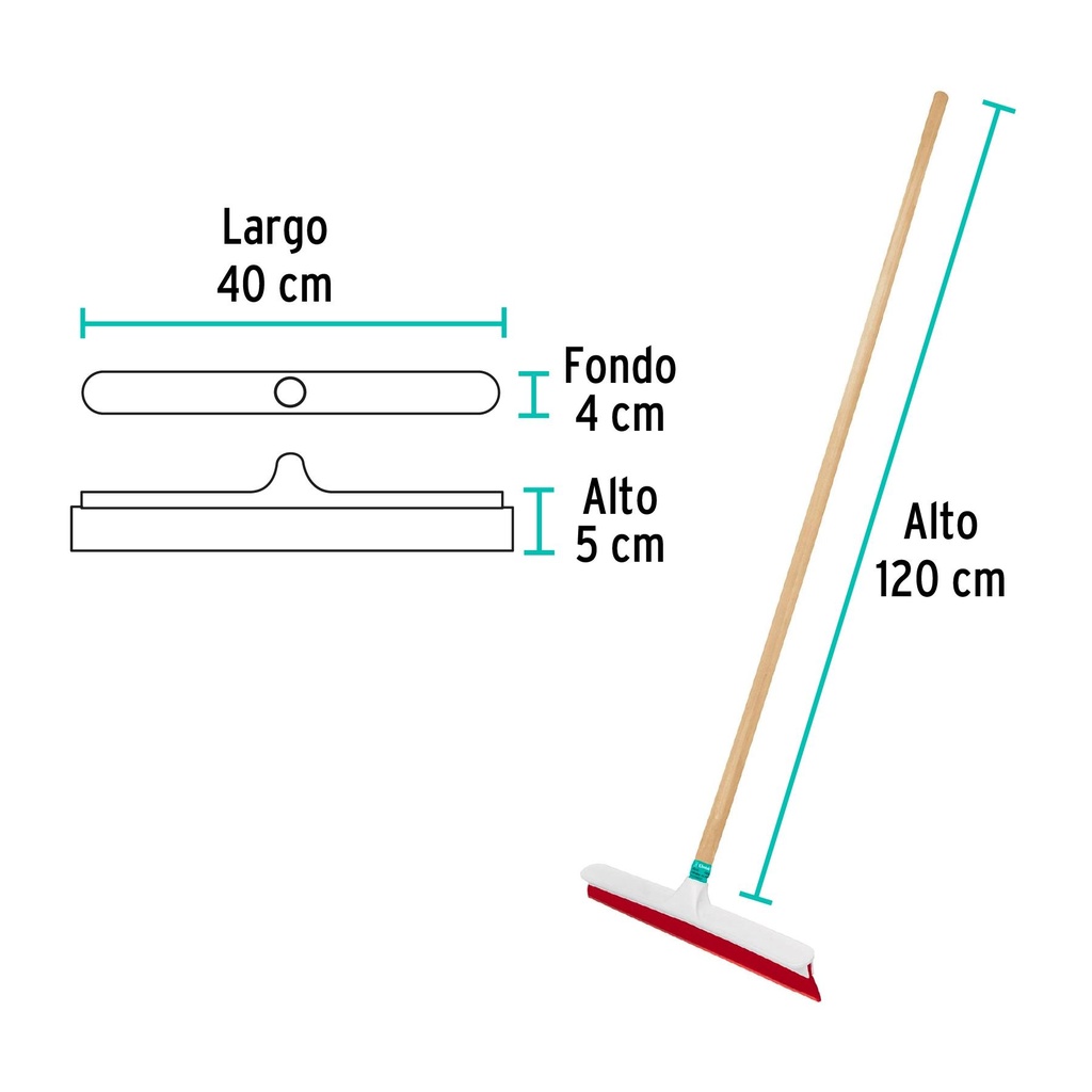 Jalador de plástico de 40 cm, Klintek