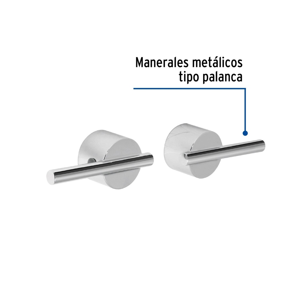 Jgo. 2 manerales para lavabo a la pared, Foset Element