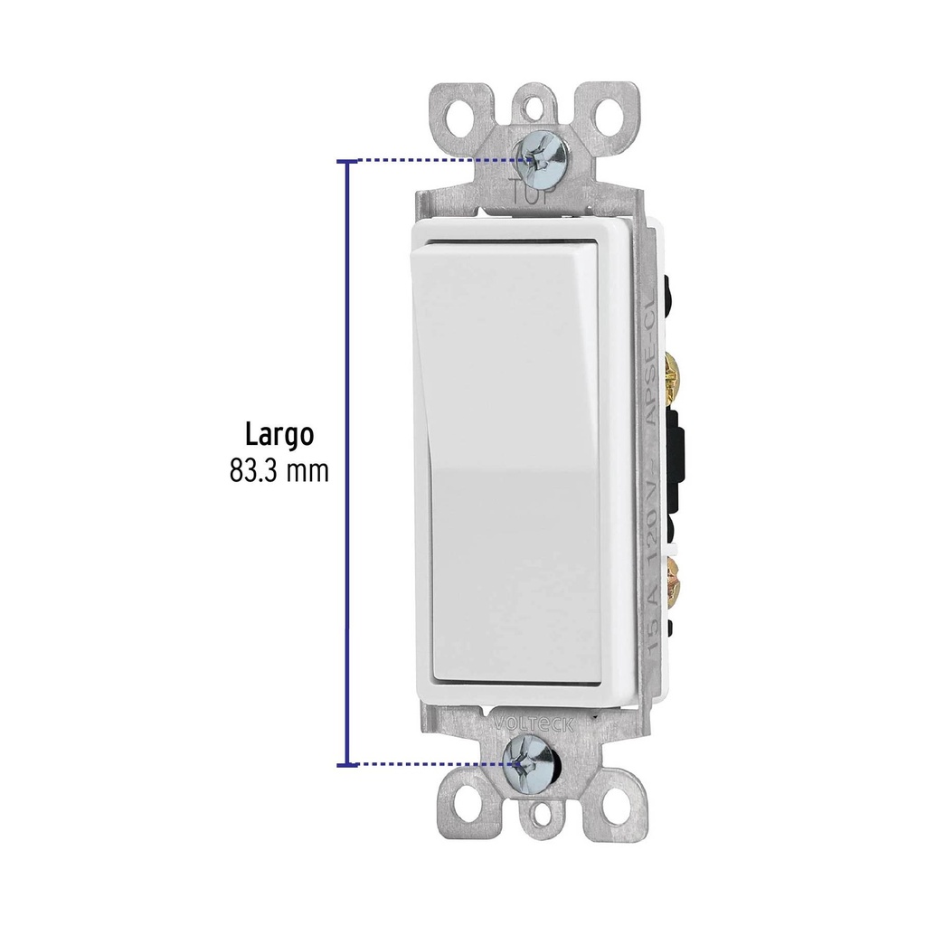 Interruptor sencillo, línea Classic, Volteck