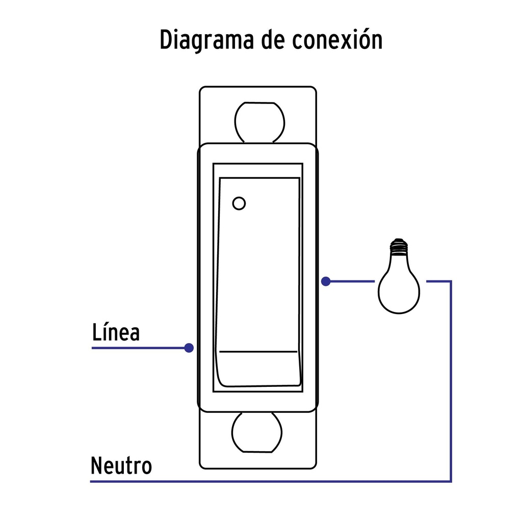 Interruptor sencillo, línea Económica, Volteck