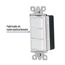 Interruptor triple, línea Classic, Volteck