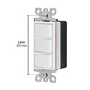 Interruptor triple, línea Classic, Volteck