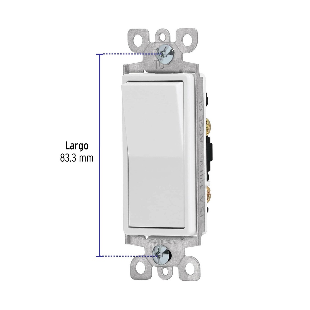 Interruptor de tres vías, línea Classic, Volteck