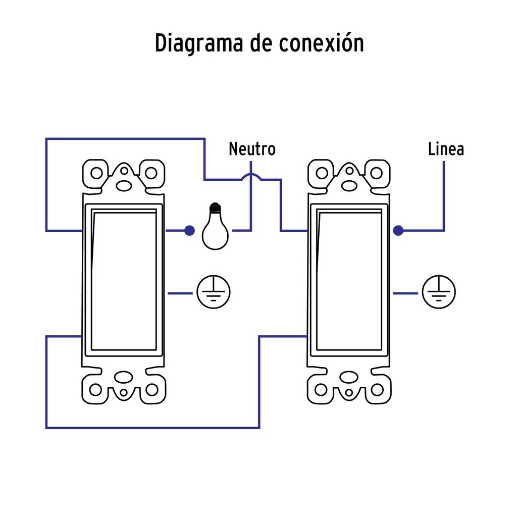 Interruptor de tres vías, línea Classic, Volteck