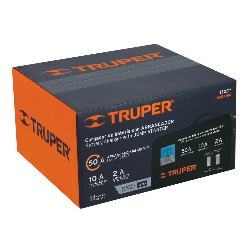 Cargador de 50 A para baterías de 12 V, Truper