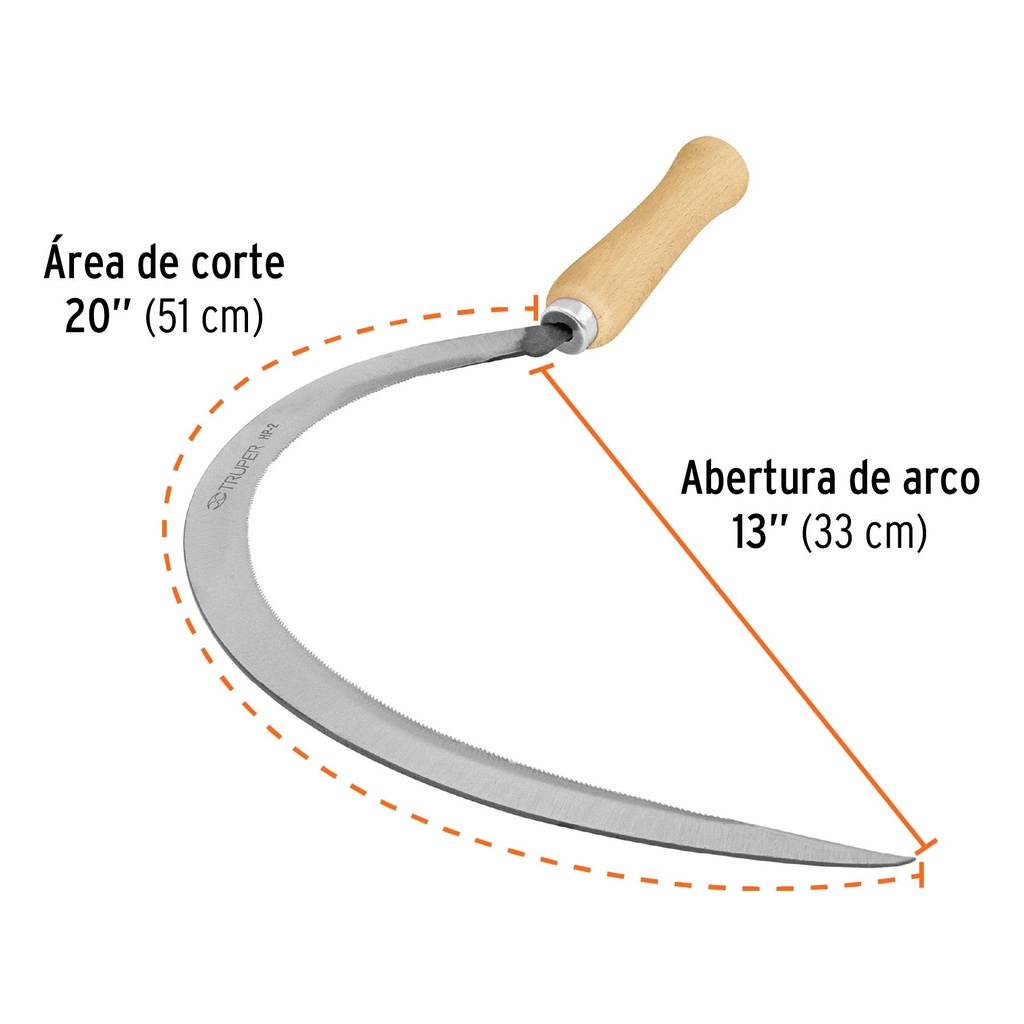 Hoz dentada # 2, 20', Truper