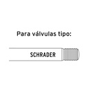 Inflador de cabeza doble, cuerda 1/4 NPT, Truper