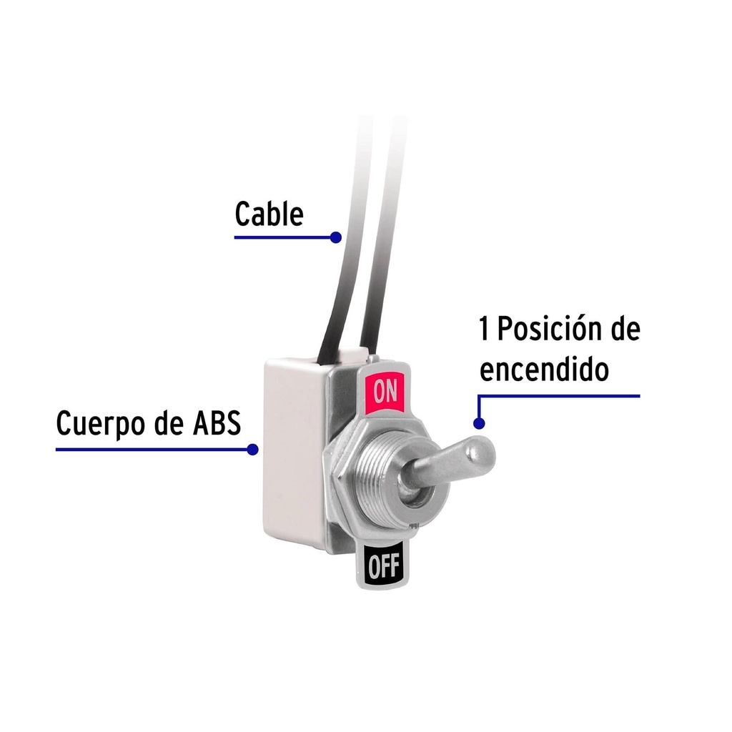 Interruptor de palanca con cable, Volteck