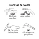 Careta modelo calavera,electrónica para soldar,sombra 9 a 13