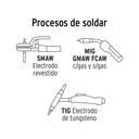 Careta electrónica para soldar, sombra 9 a 13, Pretul