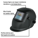 Careta electrónica para soldar, sombra 11, Pretul