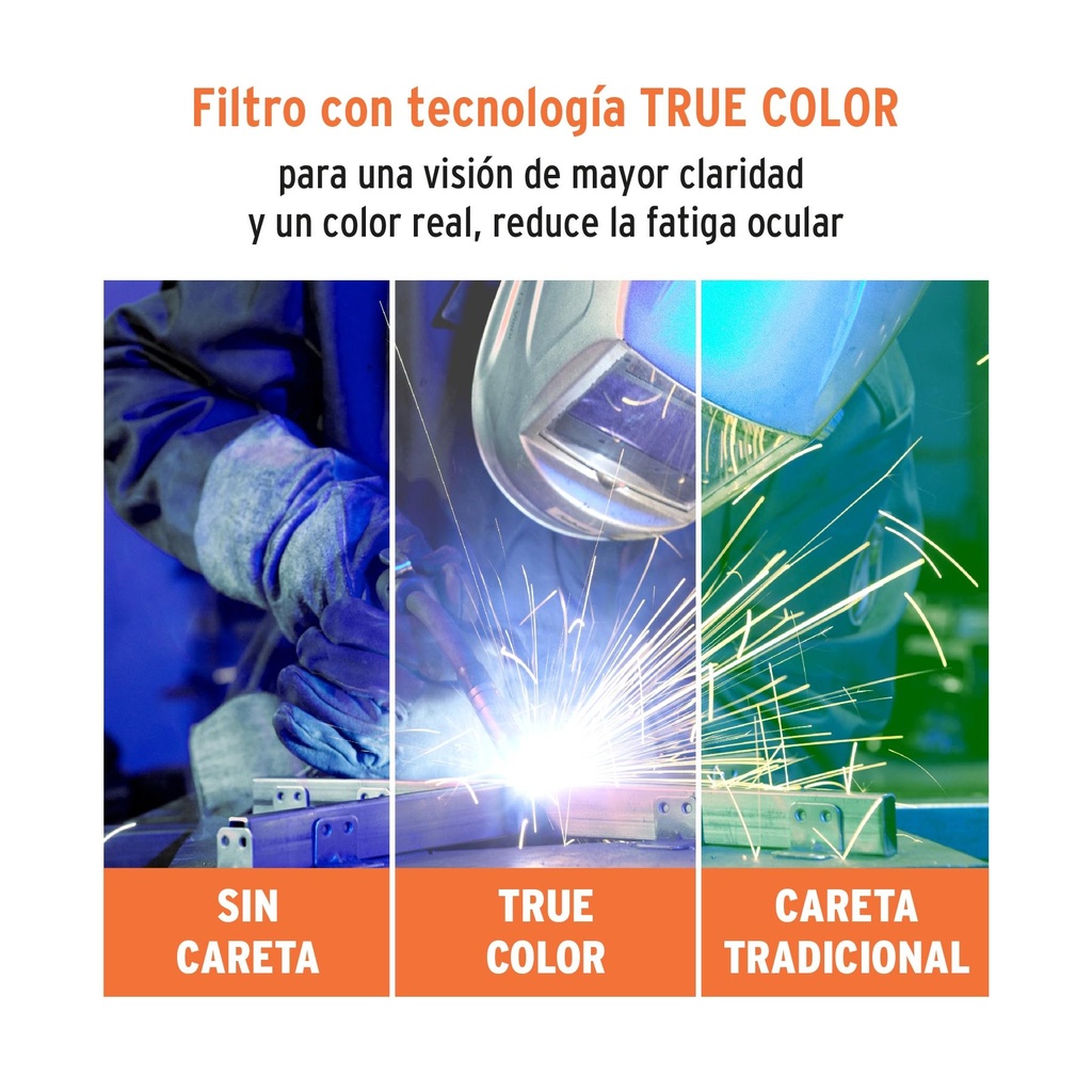 Careta digital para soldar, sombra 9 a 13, Truper Expert