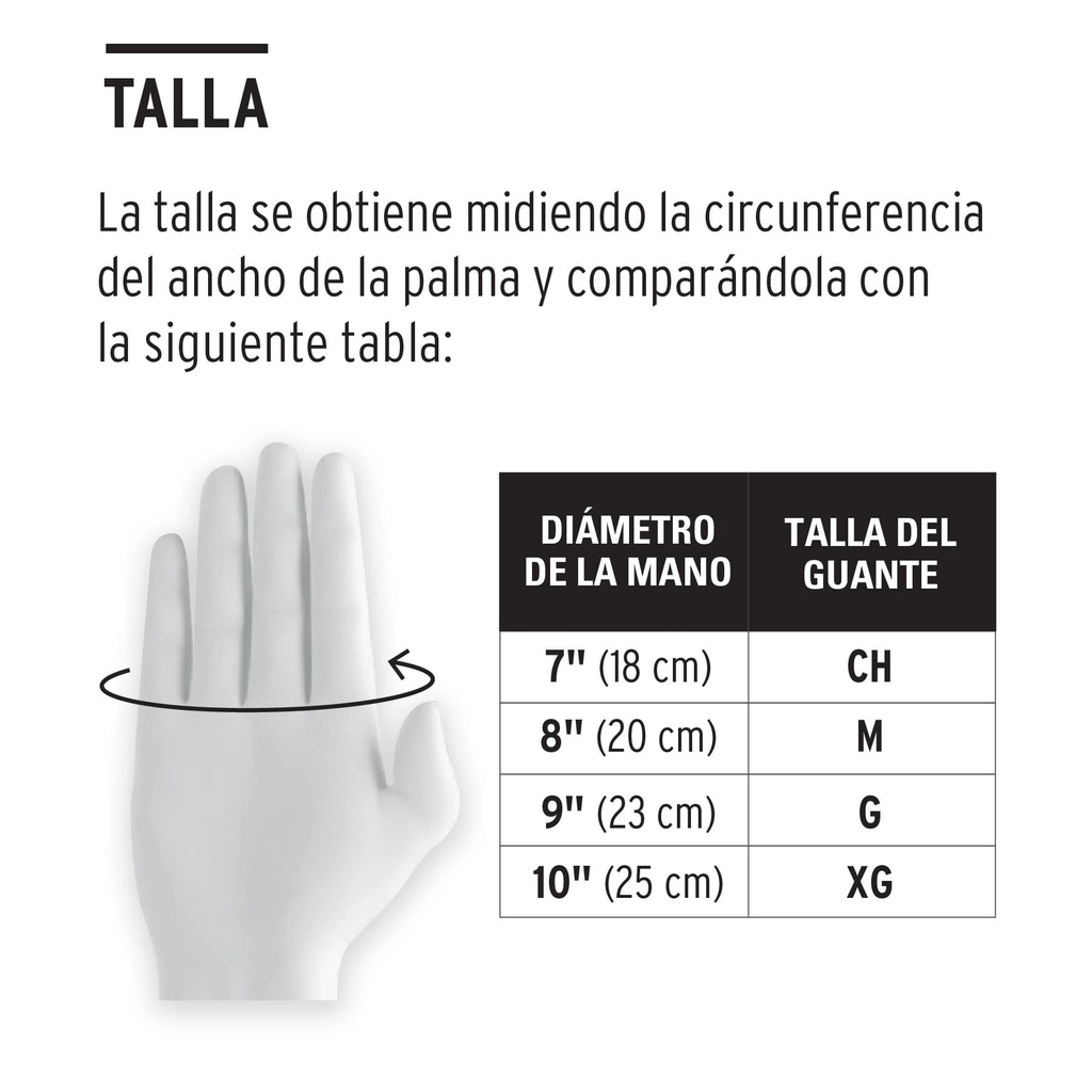 Guantes de látex industriales, grandes, Truper