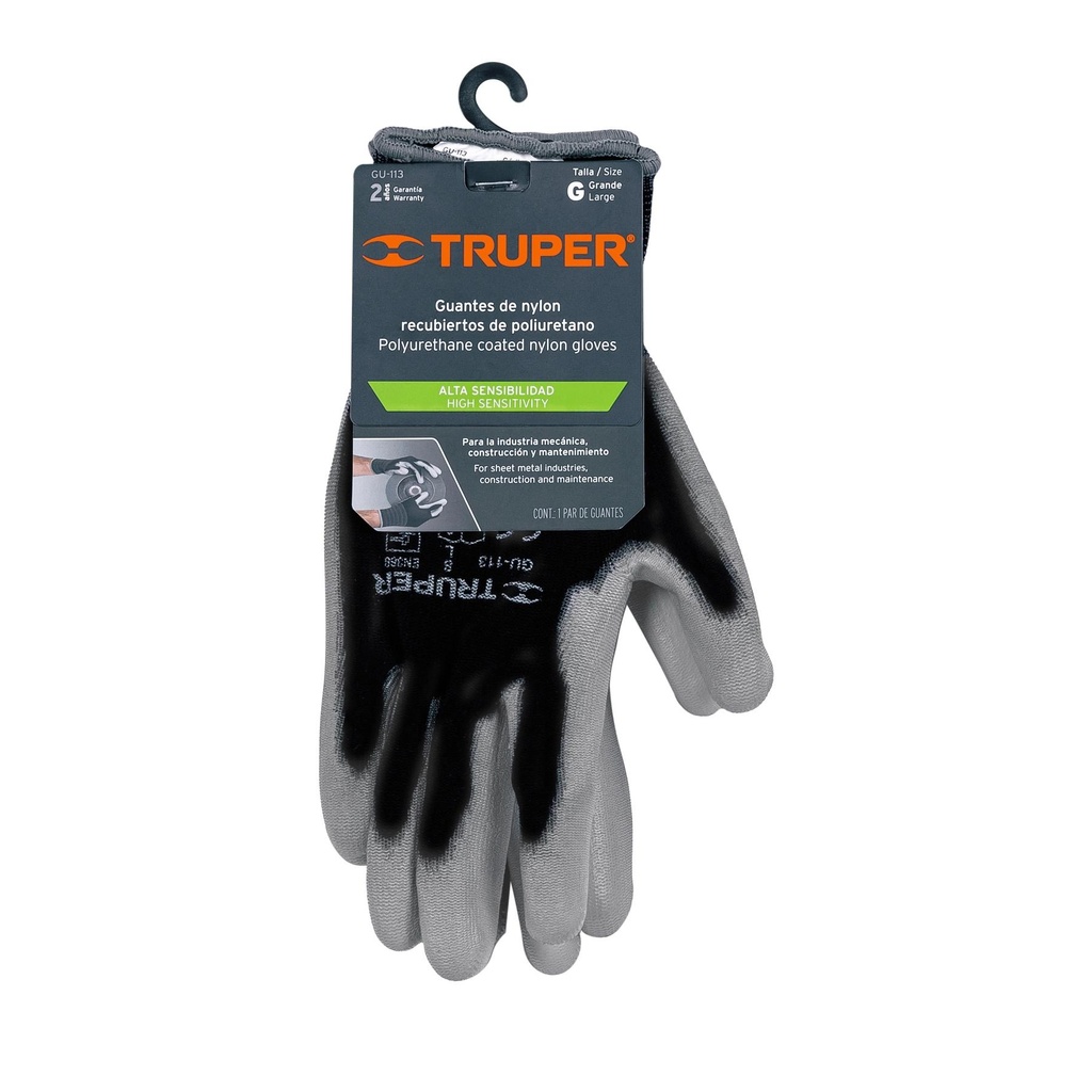 Guantes de nylon recubiertos de poliuretano, G, Truper