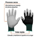 Guantes de nylon recubiertos de poliuretano, M, Truper