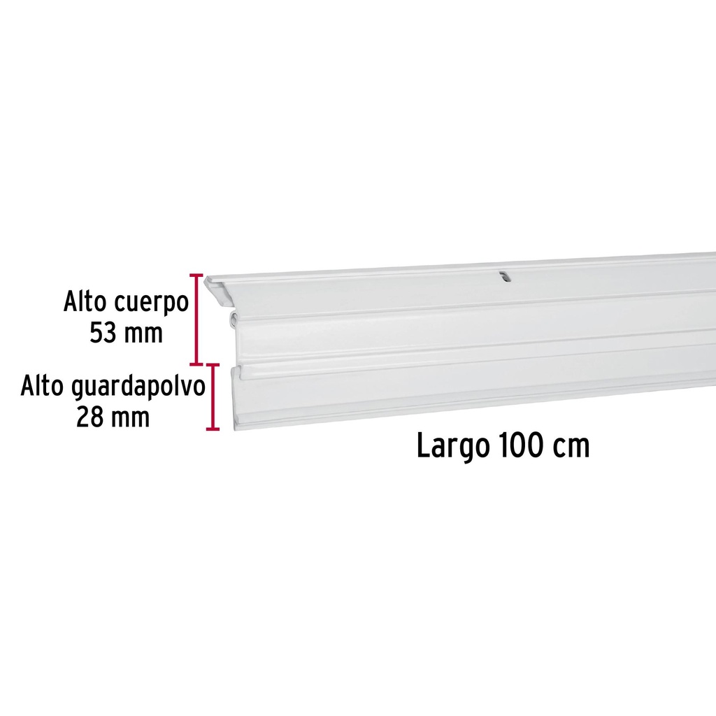 Guardapolvo automático 100 cm blanco, Hermex