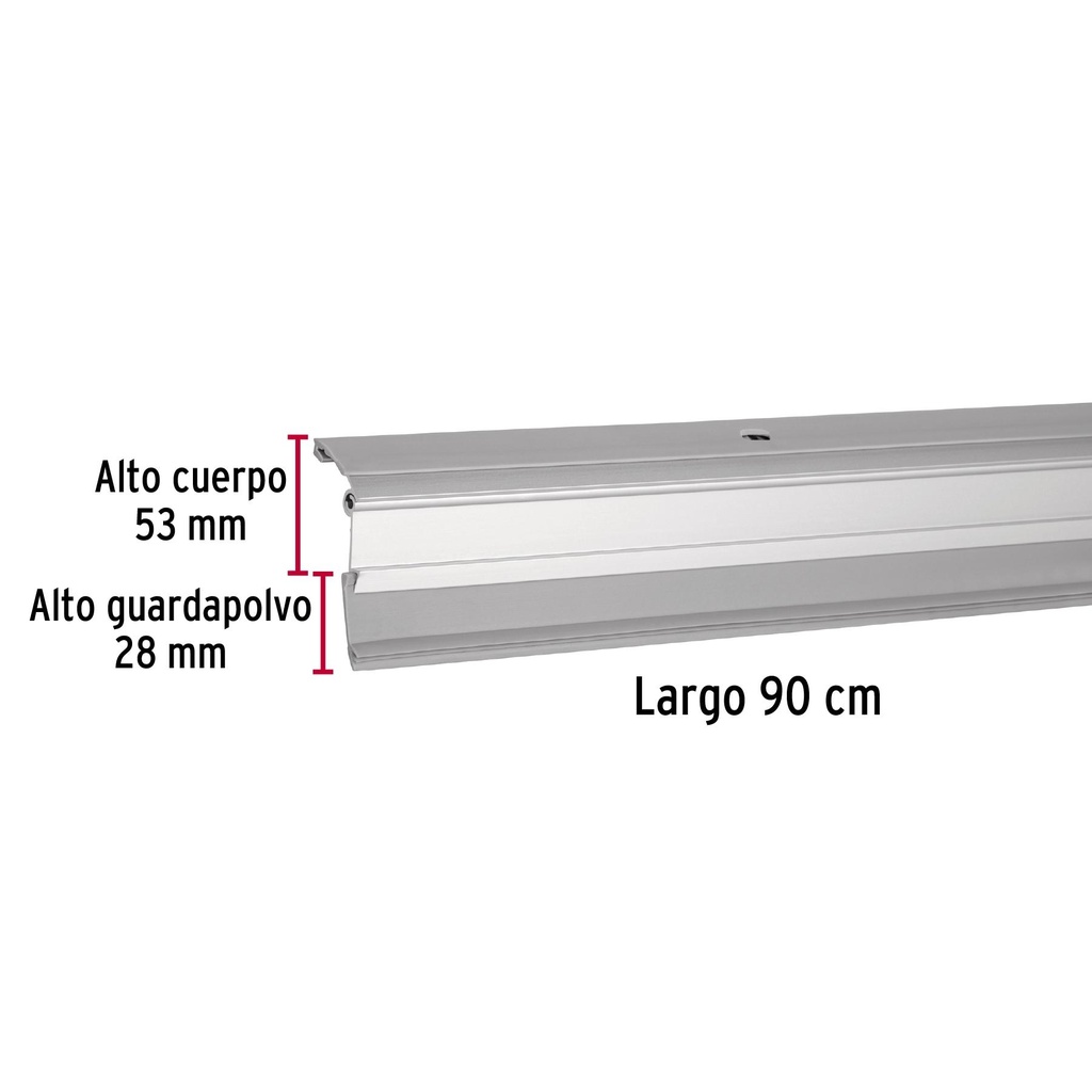 Guardapolvo automático 90 cm aluminio, Hermex