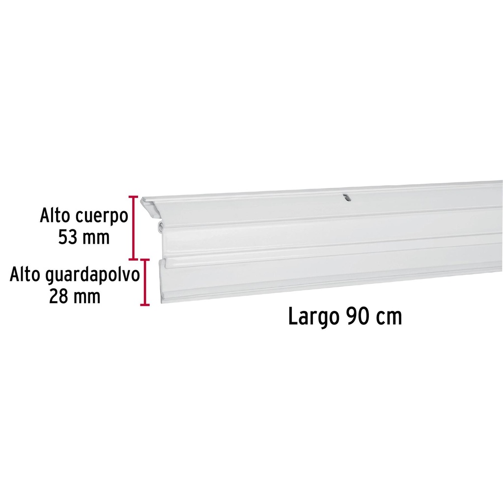 Guardapolvo automático 90 cm blanco, Hermex