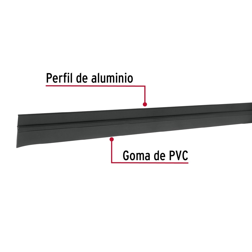 Guardapolvo fijo de 120 cm, negro, Hermex