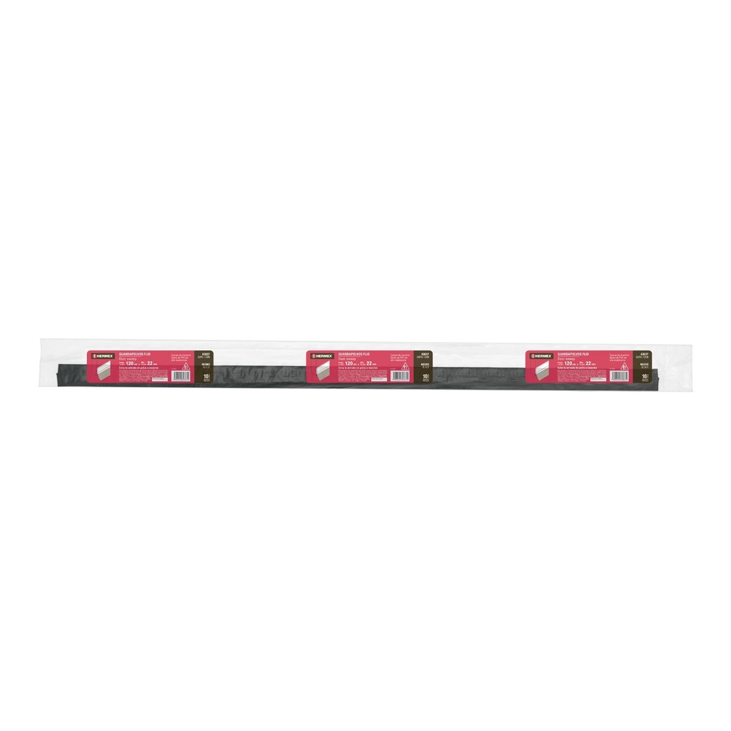 Guardapolvo fijo de 120 cm, negro, Hermex