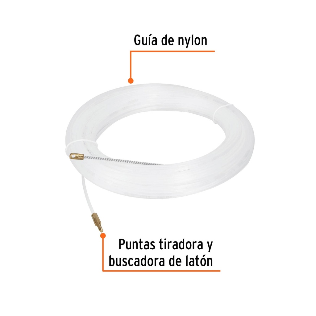 Guía de nylon de 30 m para cable, Truper