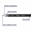 Metro de cable coaxial RG59 en carrete de 300 m, Volteck