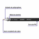 Metro de cable coaxial RG59 en carrete de 500 m, Volteck