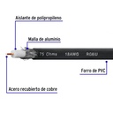 Metro de cable coaxial RG6 en carrete de 300 m, Volteck