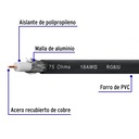 Metro de cable coaxial RG6 en carrete de 500 m, Volteck