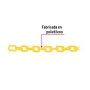 Metro de cadena de 3 mm de plástico amarilla, carrete de 50m