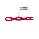 Metro de cadena de 8 mm de plástico roja, carrete de 25 m