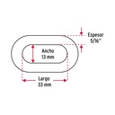 Metro de cadena pulida de 5/16', 20 m en cubeta, Fiero