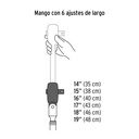 Matraca cuadro 1/2' telescópica de 19' con cabeza articulada