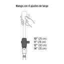 Matraca cuadro 3/8' telescópica de 14' con cabeza articulada