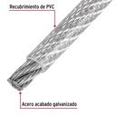 Metro cable flexible 3/32' acero 7x19 recubierto PVC, 300 m