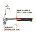 Martillo forjado 16 oz uña recta, mango con neopreno, Expert