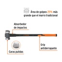 Marro demoledor 10 lb, mango fibra de vidrio 36', Truper