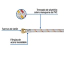 Manguera para gas, aluminio, 3/8' X 200 cm, Foset Basic