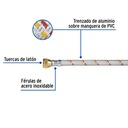 Manguera para gas, aluminio, 3/8' X 400 cm, Foset Basic