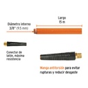 Manguera de PVC para compresor, 15 m x 3/8', Truper